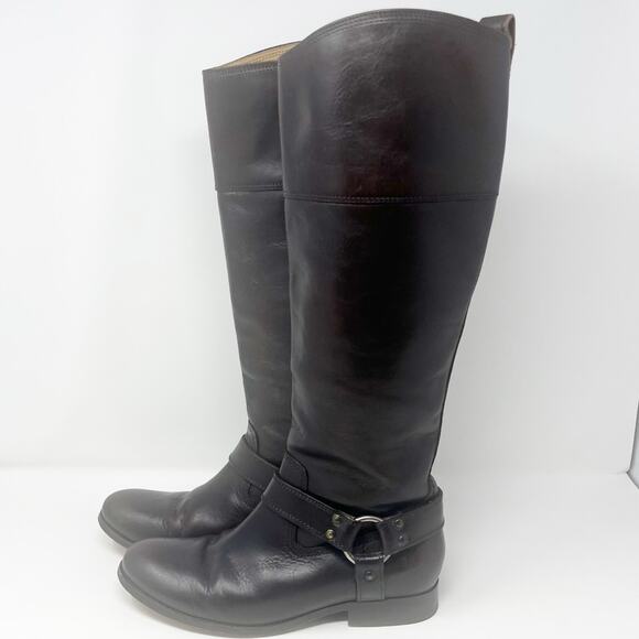 Frye Melissa Harness Inside Zip Riding Boot - Picture 5 of 14
